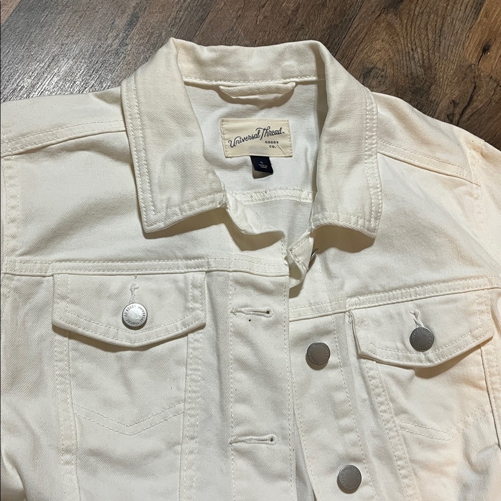 Universal Thread Cream Denim Jacket - image 3